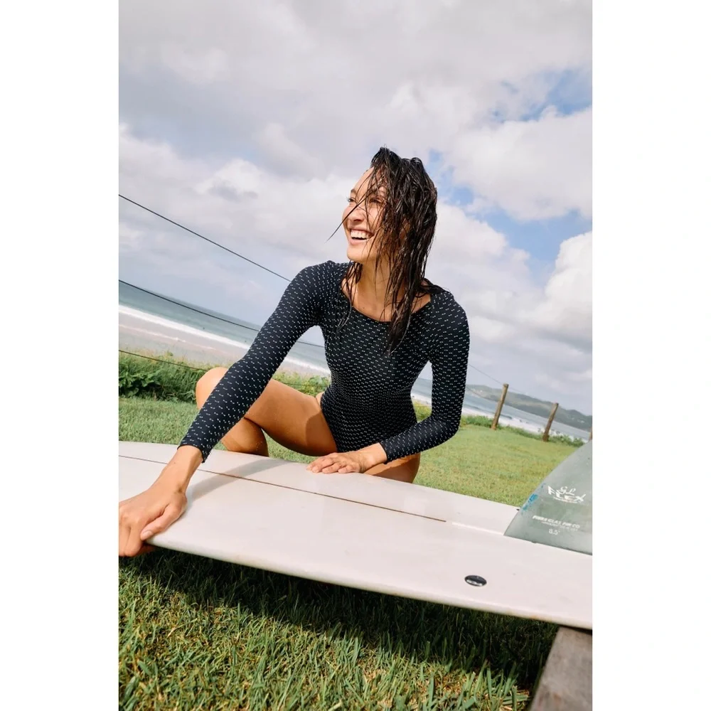 Free People x Seea Mimi Surf Suit One Piece Swimsuit Nile $150